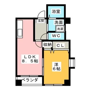 コンシェルジュ【5階】の間取り