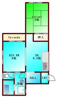 岡正マンション【2階】の間取り