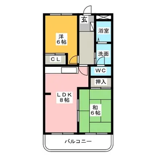 ラメール華【4階】の間取り
