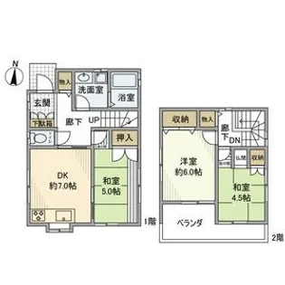 埼玉県北本市大字下石戸下【一戸建】の間取り