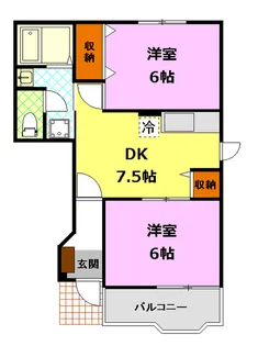 プレザントエリアA【1階】の間取り