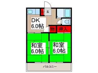 グリーンハイツ3【2階】の間取り