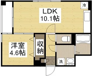 ルミエール大供【3階】の間取り