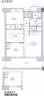 コーシャハイツ中野 (大阪市住まい公社)【6階】の間取り