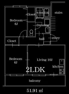 ISLAND上平野【3階】の間取り