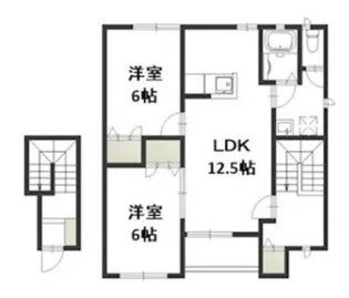 レザン ヴェルジェ B【2階】の間取り
