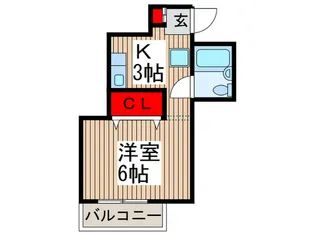 エール狭山ケ丘【4階】の間取り