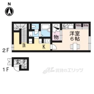 レオパレスブーゲンビリア【2階】の間取り
