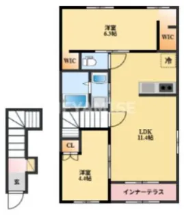 ルクスRNR【2階】の間取り