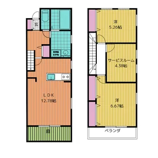 シャンブル レウスィットの間取り