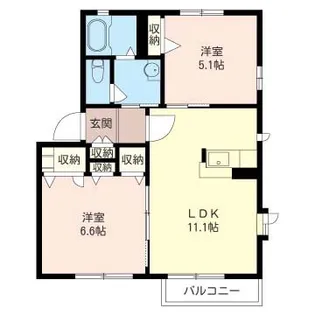 シュペリュールIII【2階】の間取り