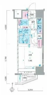 東京都新宿区若松町【マンション】の間取り