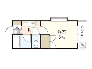 アルヴェール庚午【3階】の間取り