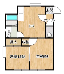 第二ロイヤルハイツ【1階】の間取り