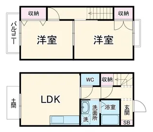 静岡県浜松市中央区有玉台3【一戸建】の間取り