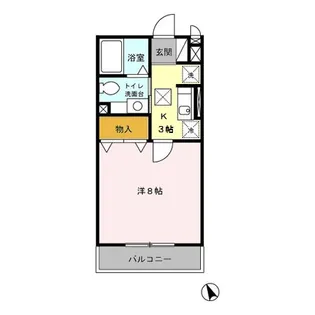 東京都町田市小山町【アパート】の間取り