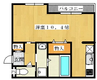 アムール姫島【1階】の間取り