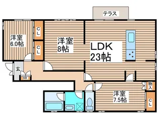向山3丁目邸【1階】の間取り