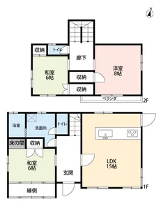 福島県郡山市富久山町久保田字中台【一戸建】の間取り