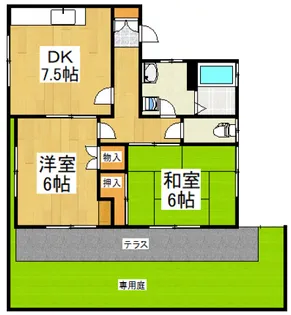 ピーチハウス【1階】の間取り