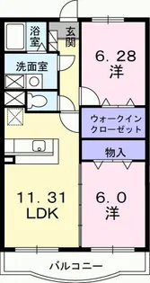 エテルノ・グランデ参番館【2階】の間取り