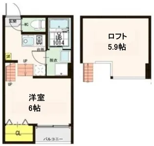 サンコーポ東照宮【2階】の間取り