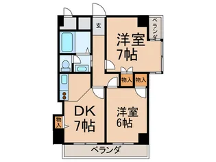 リヴァディチ天王寺【6階】の間取り