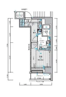 メインステージ入谷II【7階】の間取り