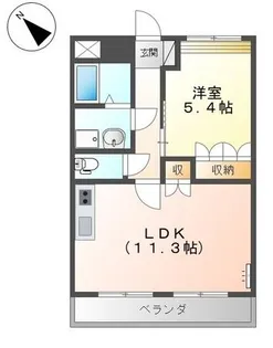 プロスペリティー【2階】の間取り