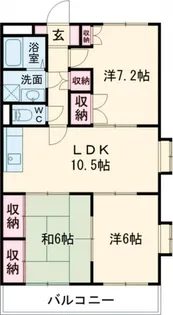 エスポワールMII【1階】の間取り