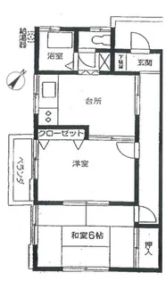 埼玉県朝霞市根岸台4【アパート】の間取り