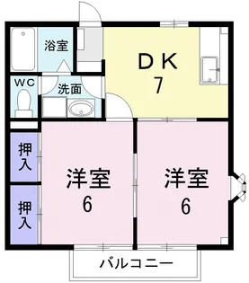 カルフールM【2階】の間取り