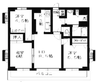 東京都台東区竜泉2【マンション】の間取り