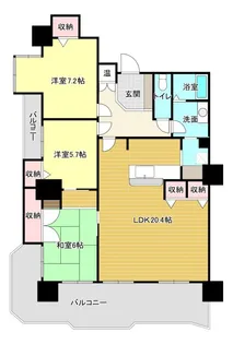 ダイヤパレス山下【1階】の間取り