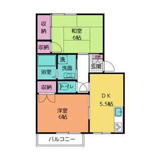 サンモールカタン【2階】の間取り
