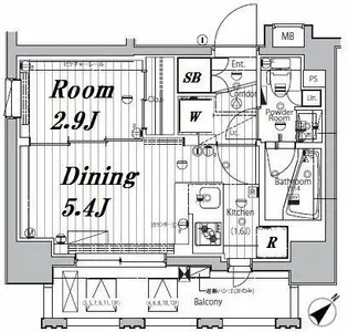 メイクスデザイン入谷アジールコート【3階】の間取り