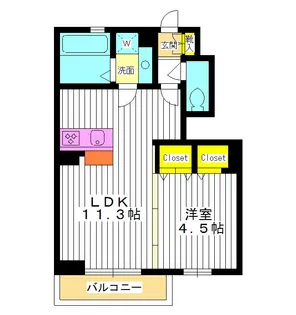 東京都板橋区小茂根3【アパート】の間取り