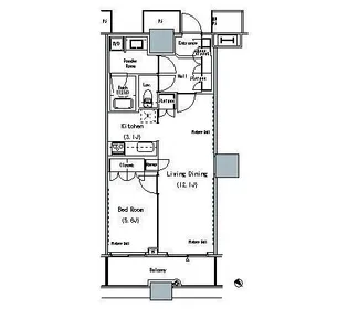 THE TOKYO TOWERS MIDTOWER【14階】の間取り
