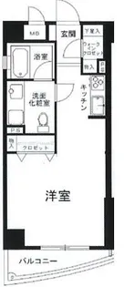 シンシア千駄木【4階】の間取り