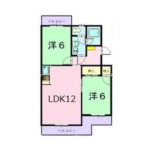 エクセルシオールII【2階】の間取り