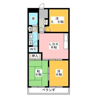 ブルームライフ横浜生麦【4階】の間取り