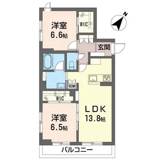 エテルカート クキ【3階】の間取り