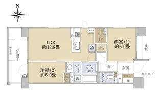 ザ・四条烏丸レジデンス【10階】の間取り