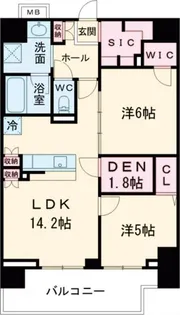 LUXENA八王子寺町【8階】の間取り