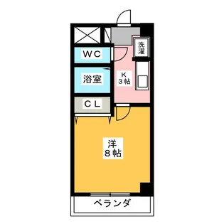 エスポアール大島【3階】の間取り