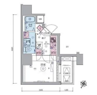 神奈川県横浜市鶴見区生麦1【マンション】の間取り