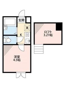 東京都足立区西新井本町2【アパート】の間取り