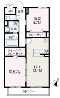 Ciel bleu【4階】の間取り