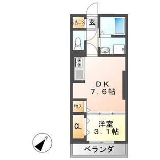 サンライズN【2階】の間取り