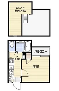 東京都中野区沼袋4【アパート】の間取り